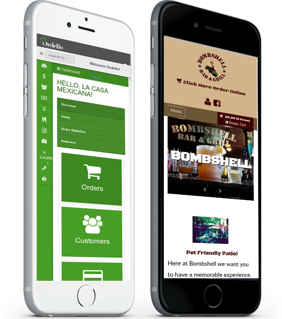 Mobile Phone Ready Sites with Ordello's Restaurant Website and Odering Service
